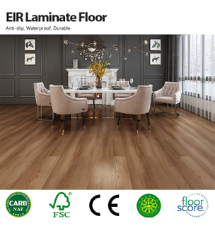 EIR Surface HDF AC3 oak color laminated flooring